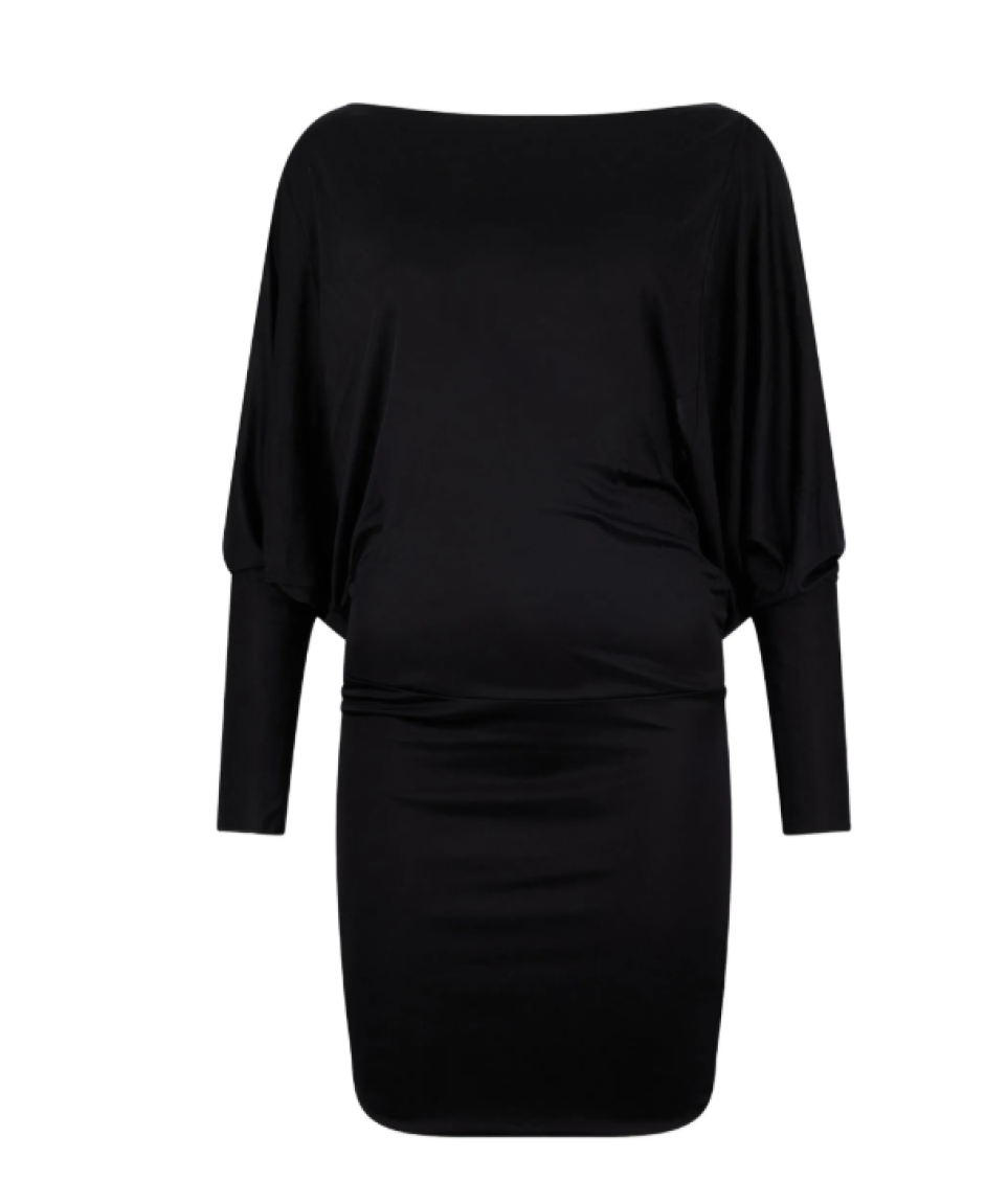 Dsquared2 - dress boat neckline draped detail open back
