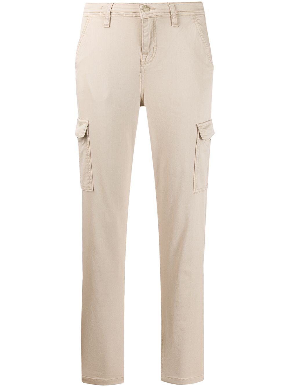 Cropped slim-fit trousers