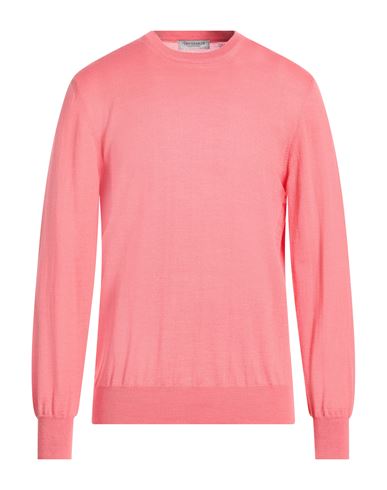 Man Sweater Light pink Size L Wool