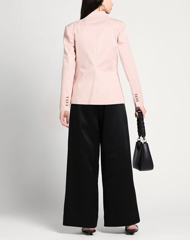 Woman Blazer Pink Size XL Cotton, Elastane