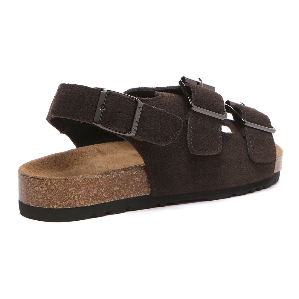 EverAu Australia Women's Flame Leather Sandals in Chocolate