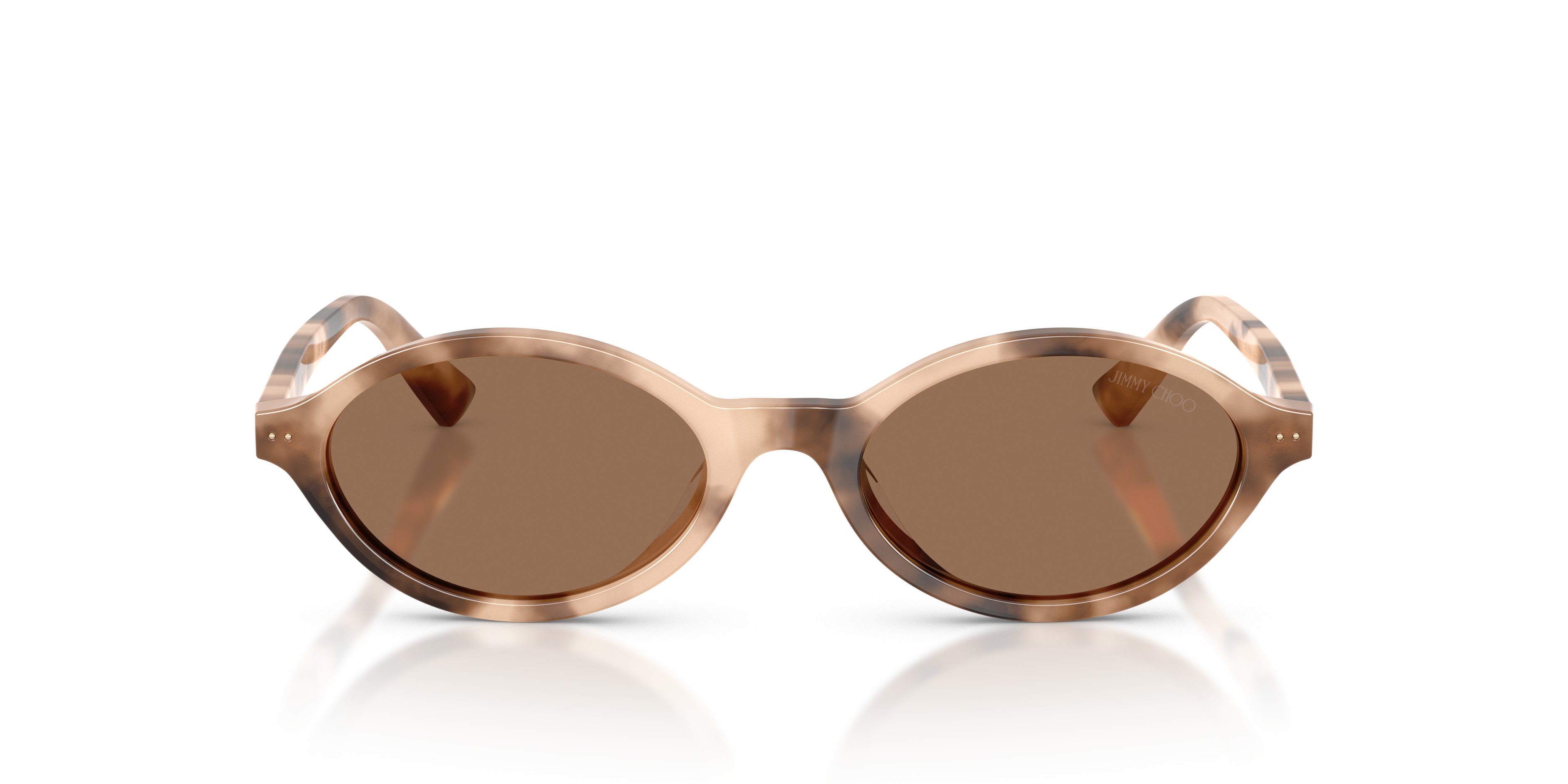 Jimmy Choo Mujer Jimmy Choo JC5068U 509773 Gafas de sol Acetato Marrón Marrón Redonda Norma
