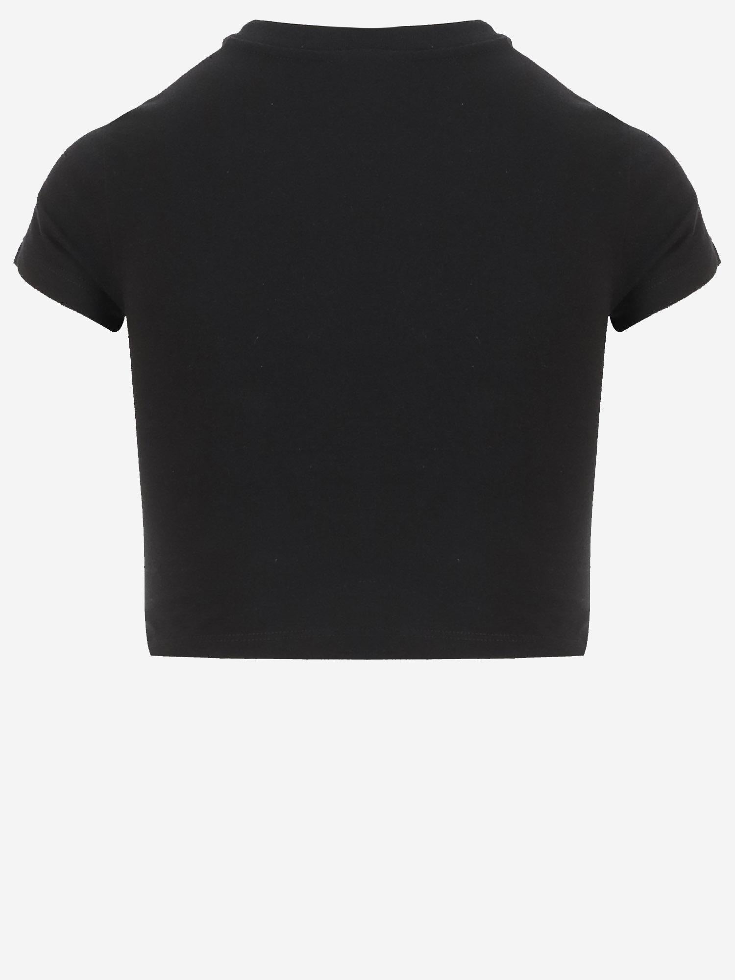 Cotton-Blend T-Shirt — Black