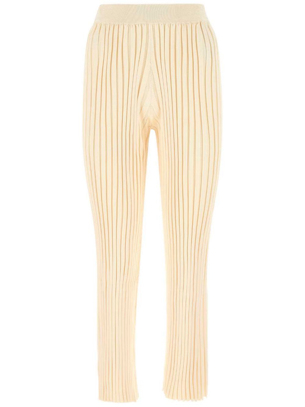 Pleated straight trousers - Green