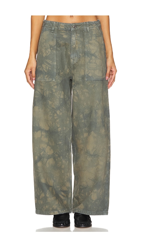 GRLFRND JEANS LUCIE SLOUCHY in Green. Größe 25. Also in