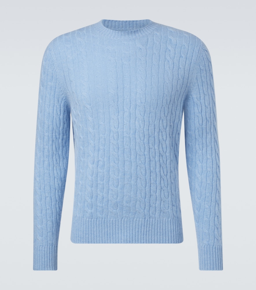 Cable-knit cashmere sweater