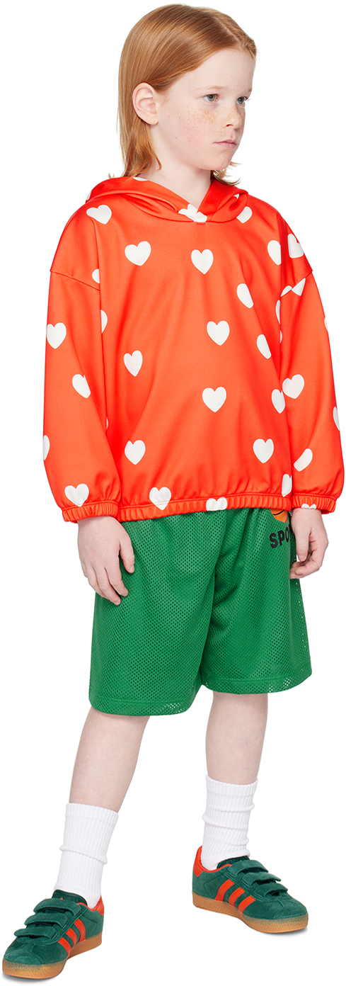 Mini Rodini Kids Red Hearts Hoodie