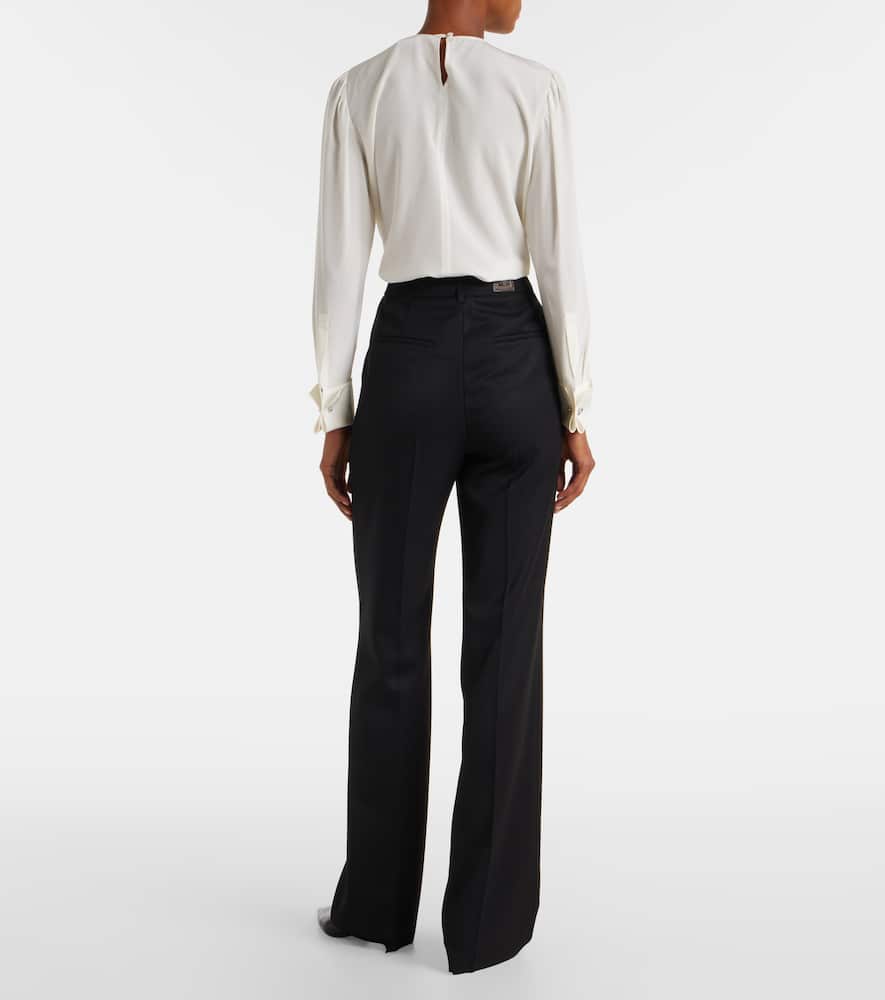 Cannes virgin wool straight pants