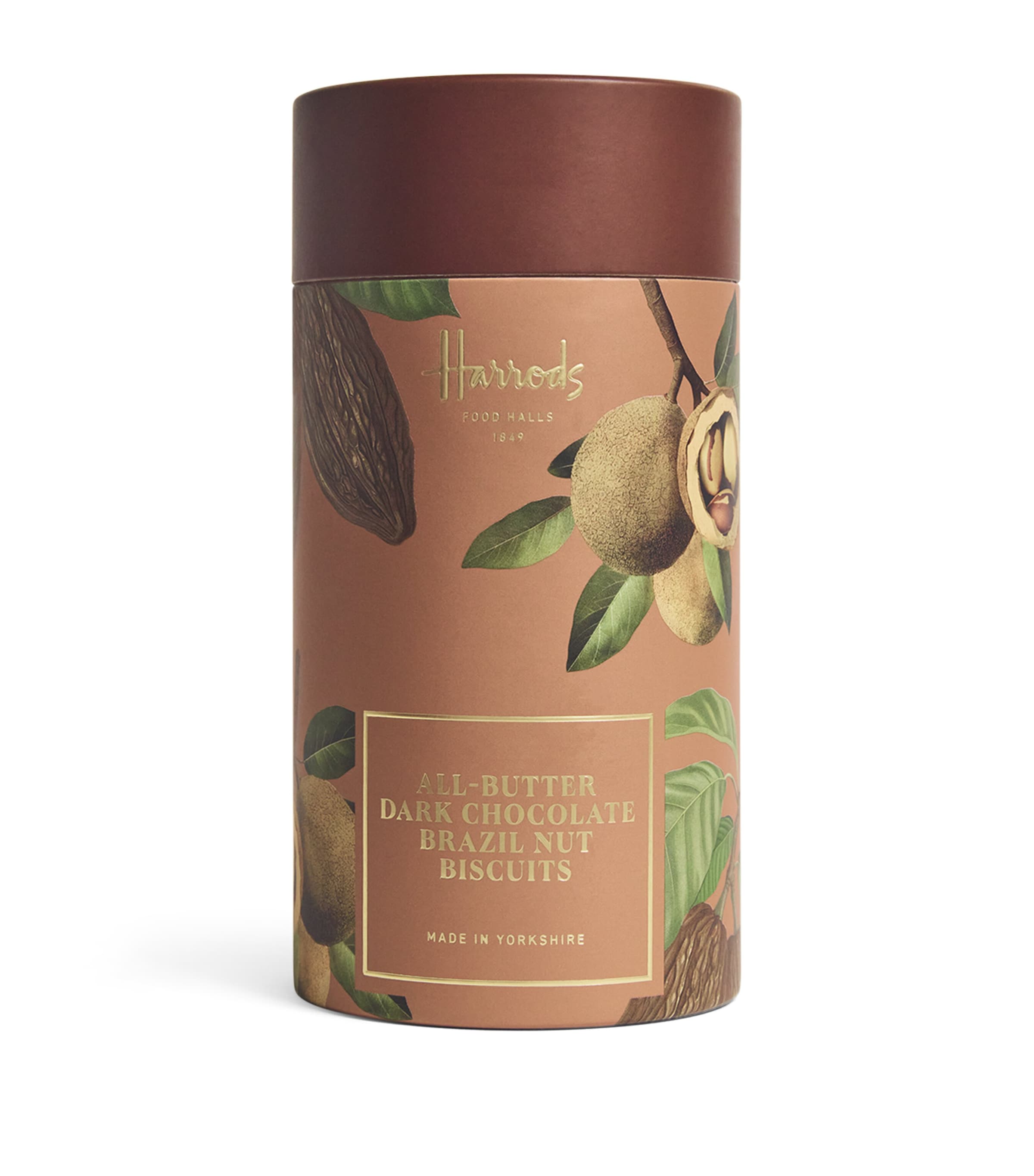 Harrods All-Butter Dark Chocolate Brazil Nut Biscuits