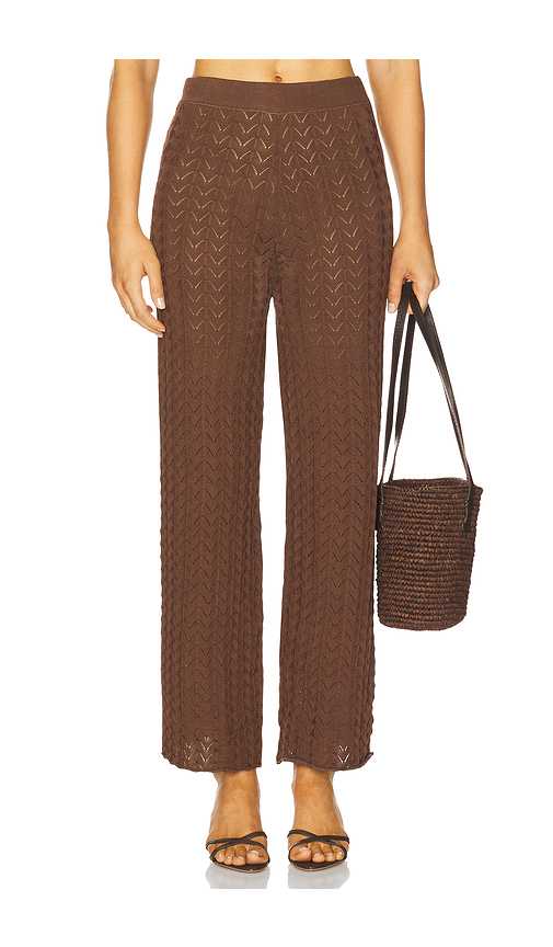 AZULU Marlowe Pant in Brown. XS. Also in S