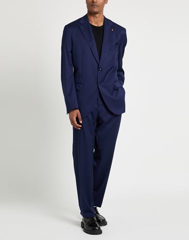 Man Suit Blue Size 46 Virgin Wool