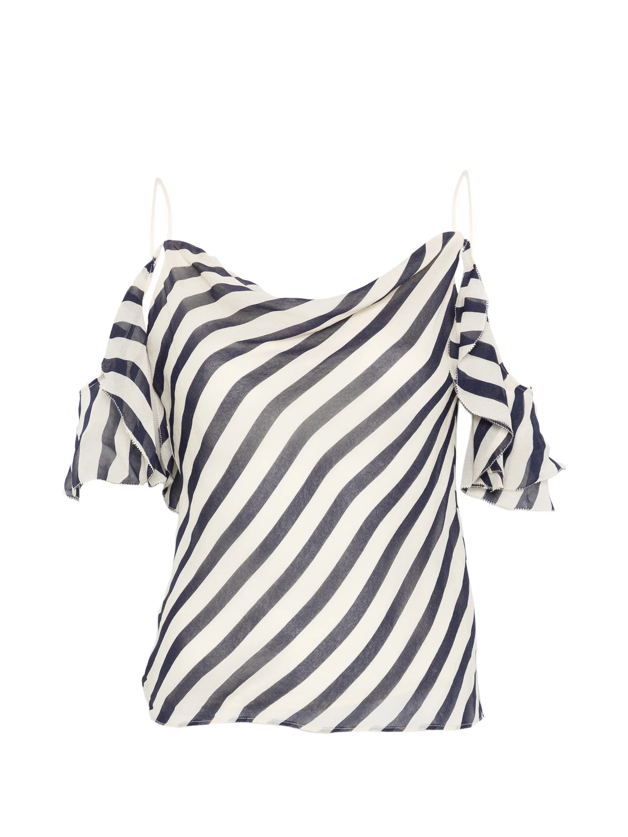 Cowl Neck Viscose Button-Back Top with Low-Cut Back (Model wears size 6)