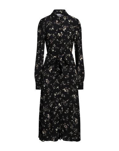 Woman Midi dress Black Size L Viscose
