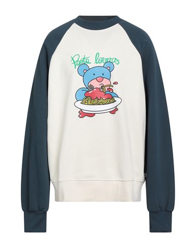 Man Sweatshirt Ivory Size XXL Cotton