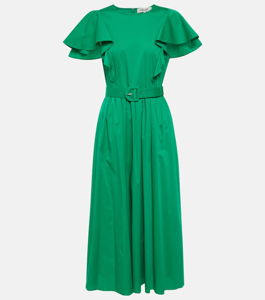 Diane von Furstenberg Ruffled midi dress