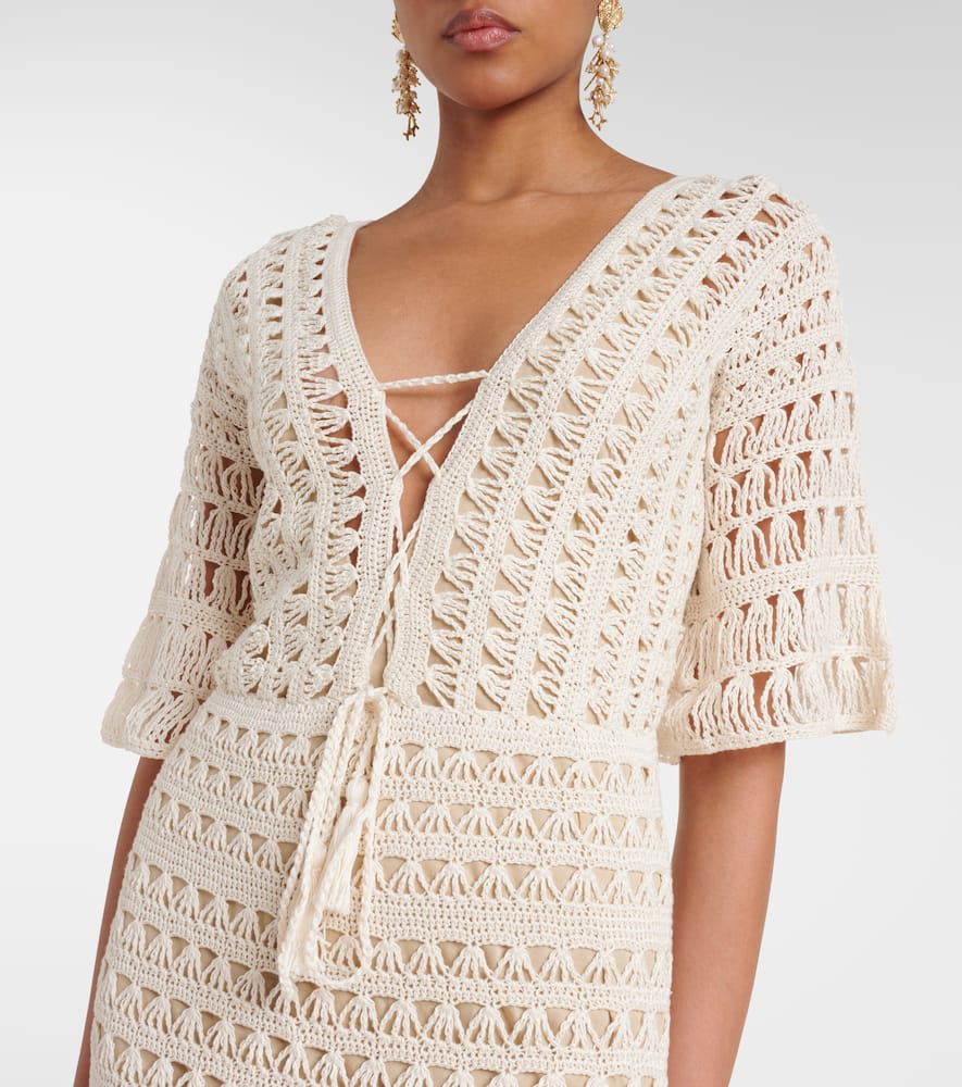 Crochet cotton maxi dress