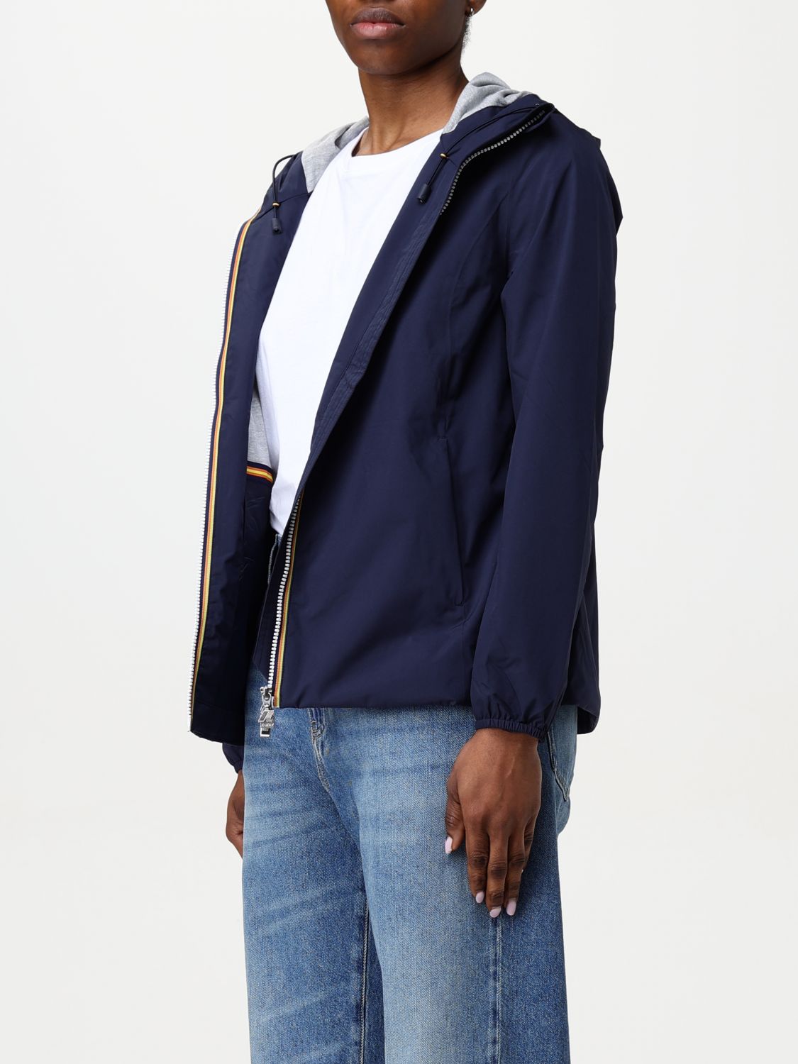 Coat K-WAY Woman color Blue