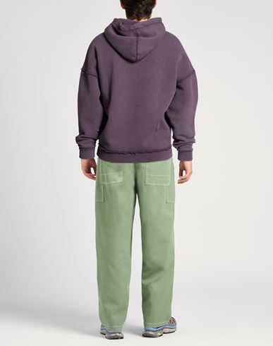 Man Sweatshirt Plum Size L Cotton, Polyester