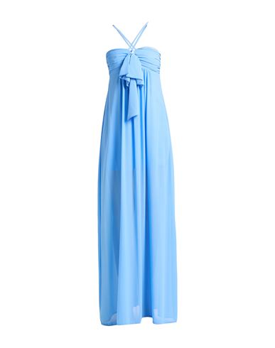 Relish Collection Woman Maxi dress Light blue Size 6 Polyester, Elastane