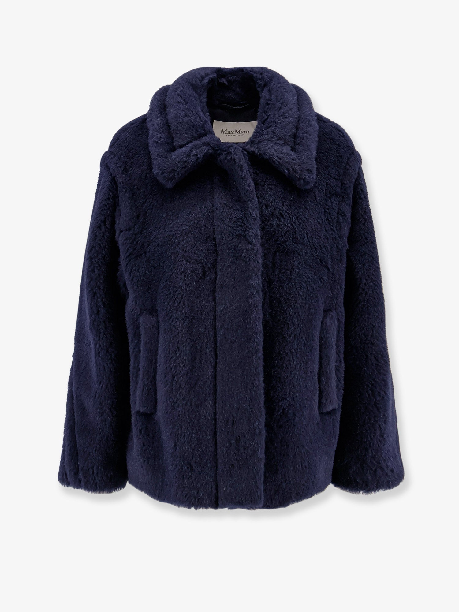 Alpaca-Wool Fur Jacket — Blue