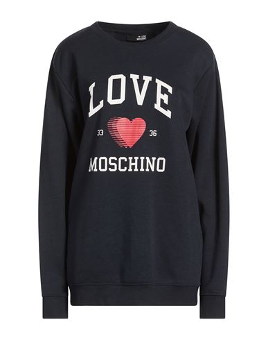 Woman Sweatshirt Midnight blue Size XL Cotton, Polyester