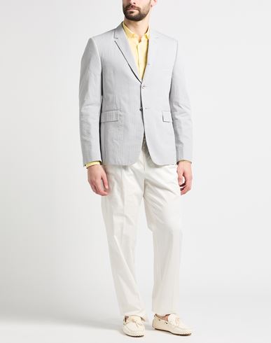 Man Blazer Light grey Size 1 Cotton
