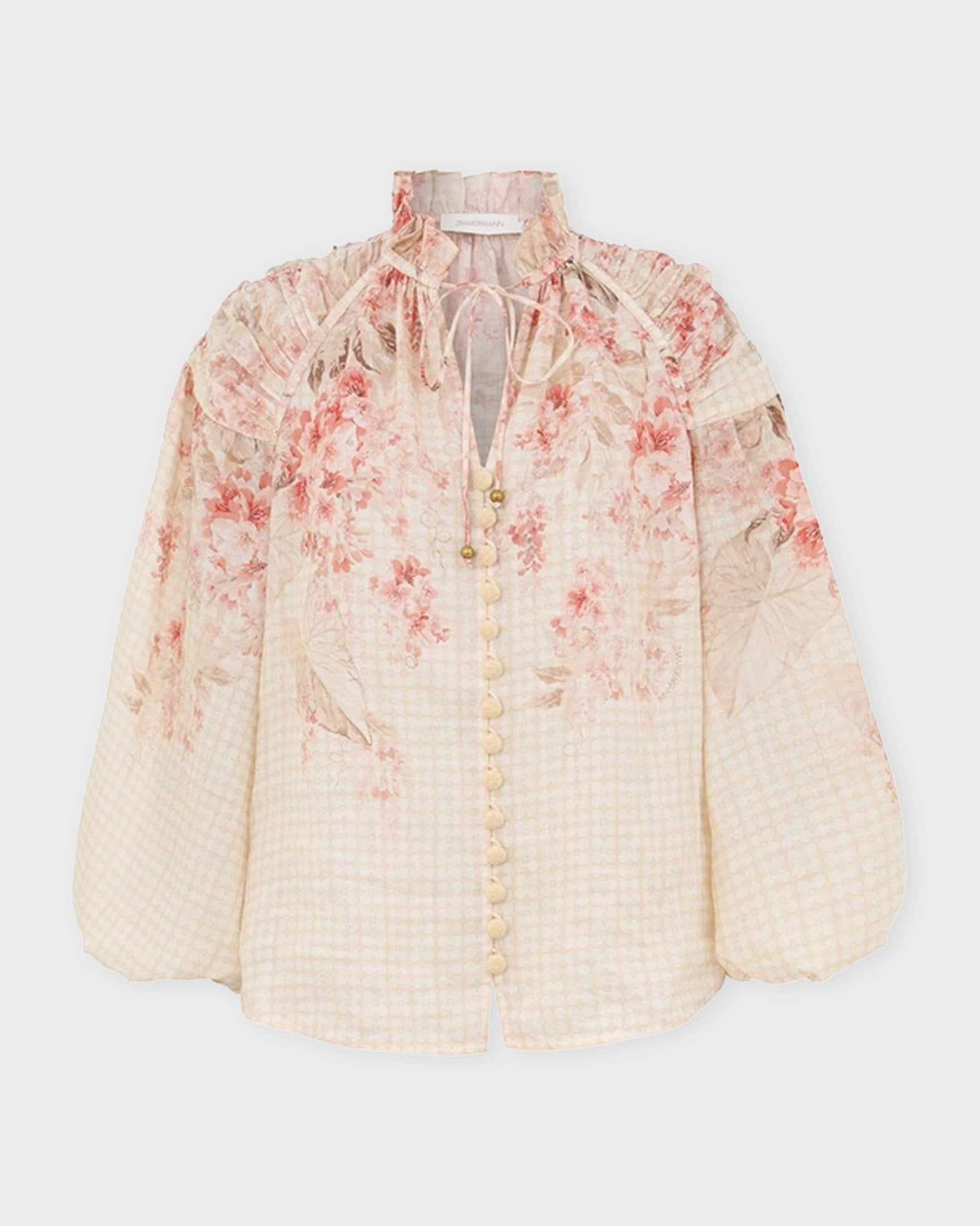 Zimmermann Blouse Illuminate Billow Multicolor 2