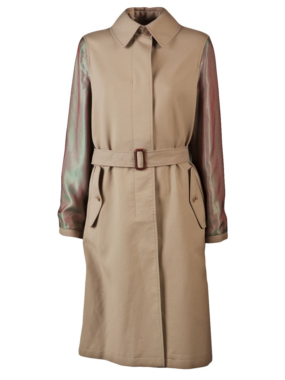 Irridescent sleeve coat - Neutrals