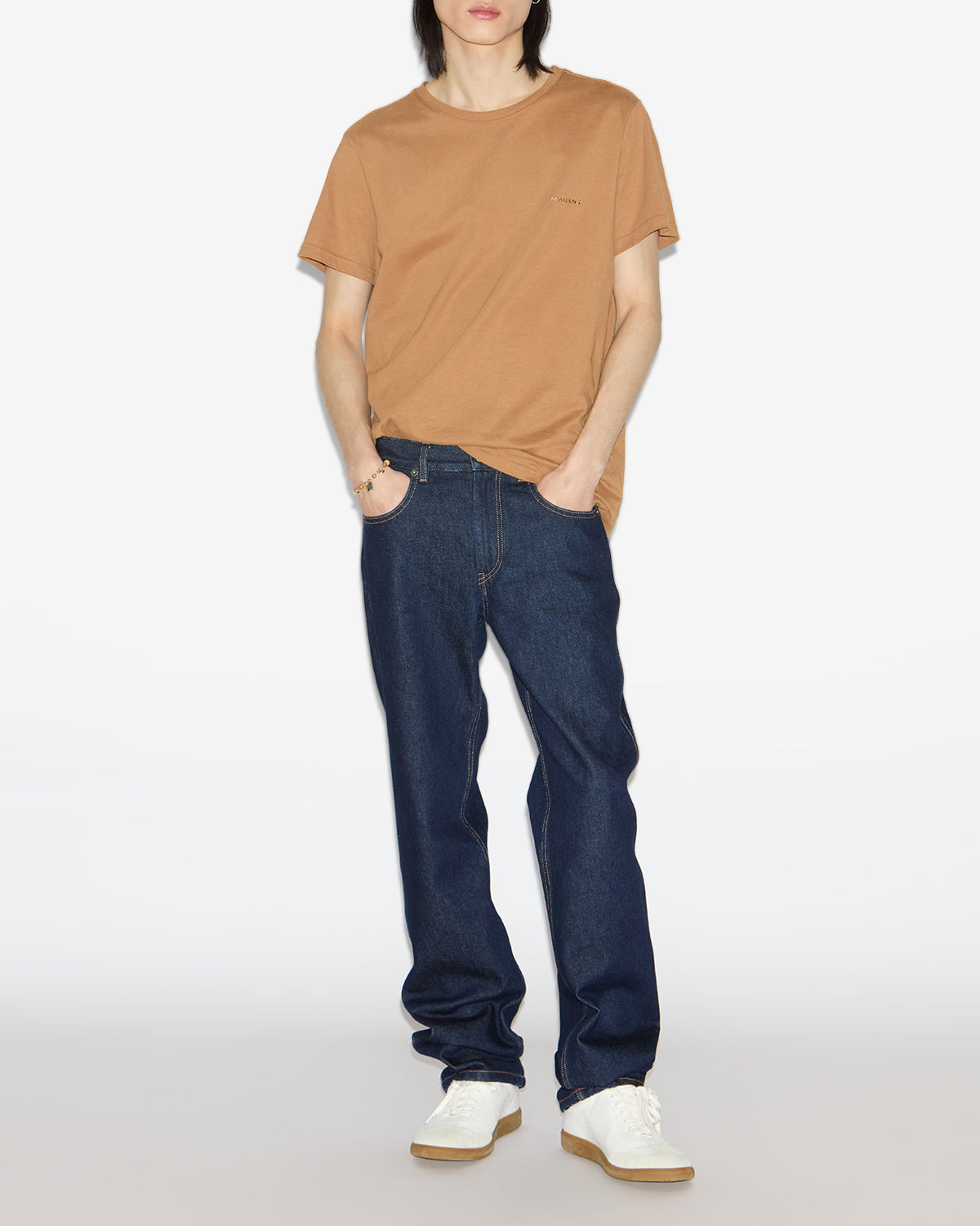 Zafferh T-shirt - Men - Camel - Size M - Isabel Marant