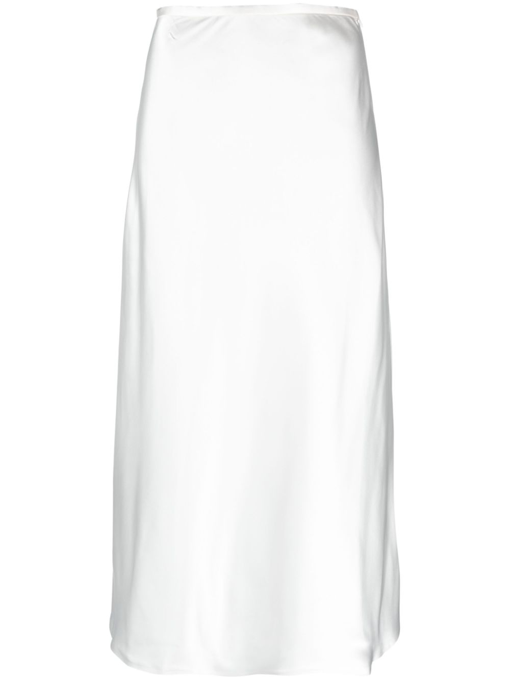 A-line satin maxi skirt - Pink