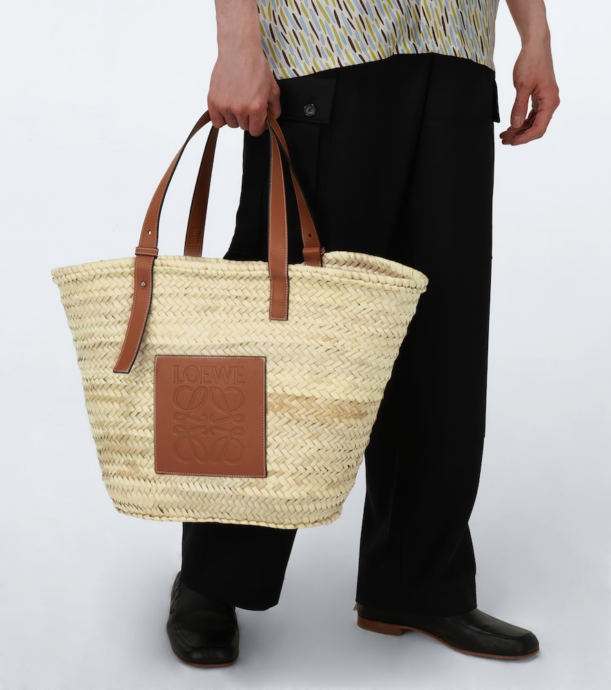 Loewe Large raffia tote bag