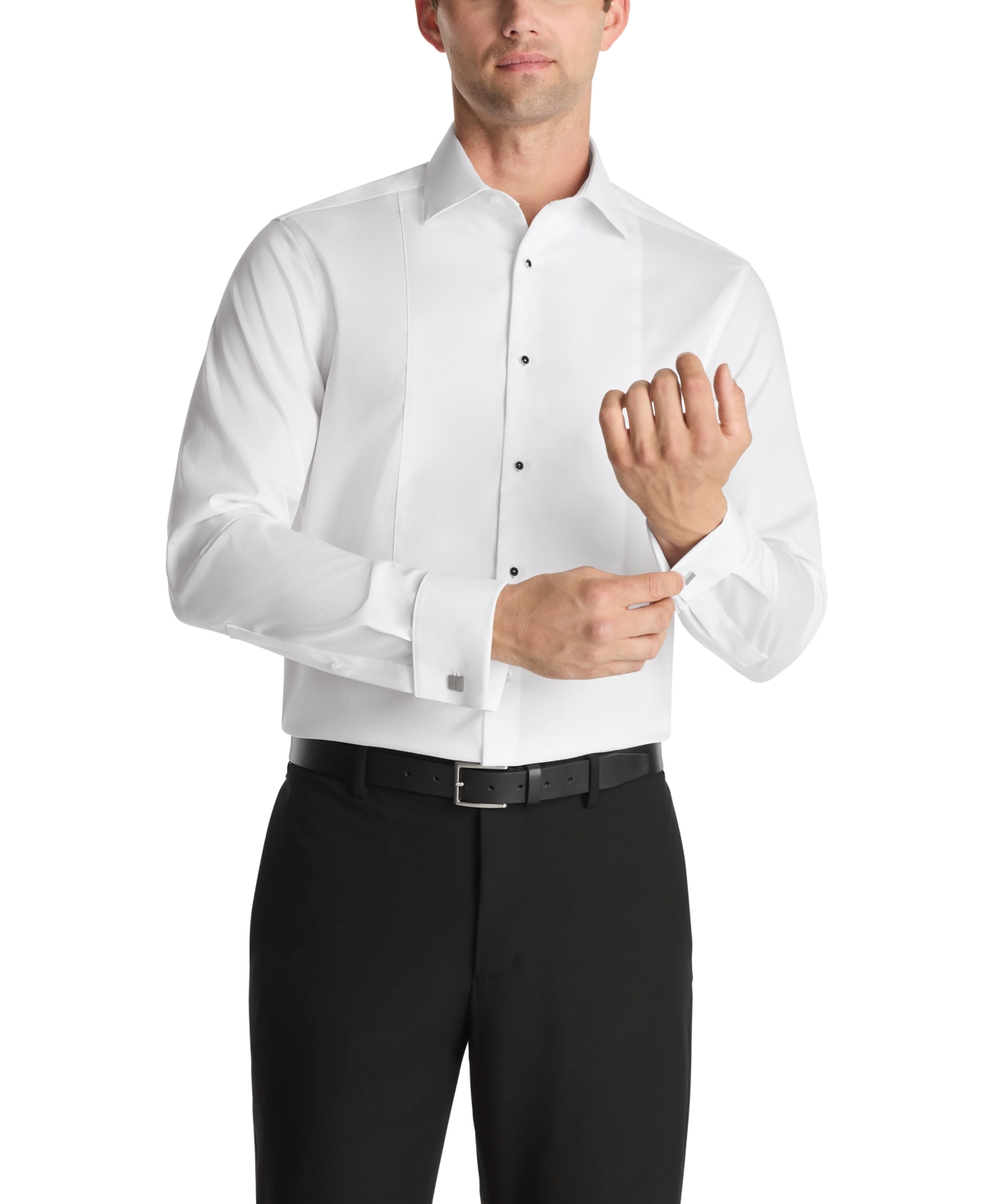 Men's Slim Fit French Cuff Dress Shirt - White
