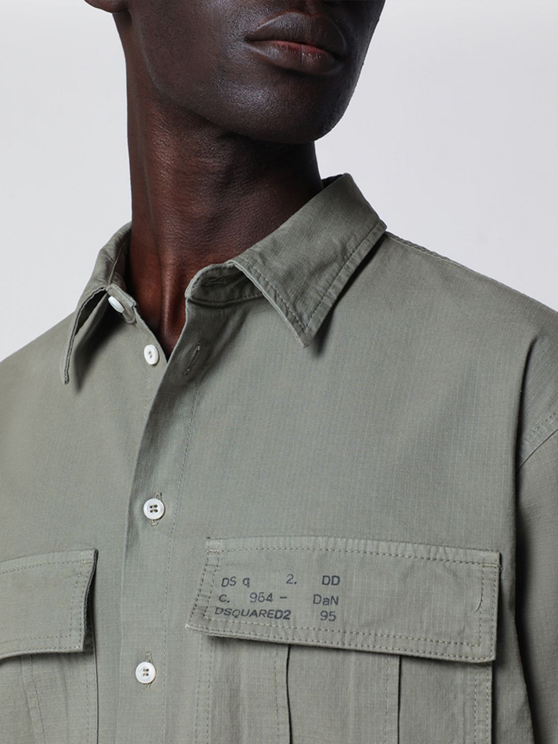 Shirt Men color Green