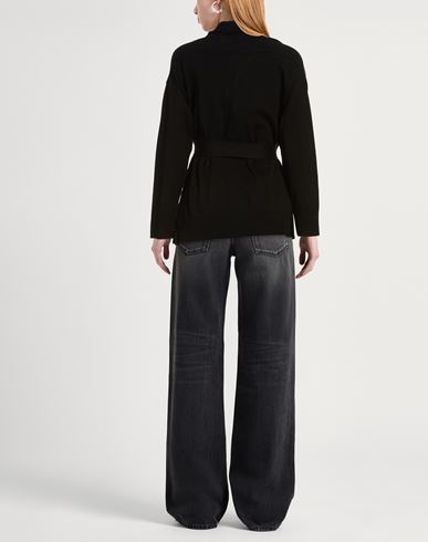 Woman Cardigan Black Size 6 Cotton