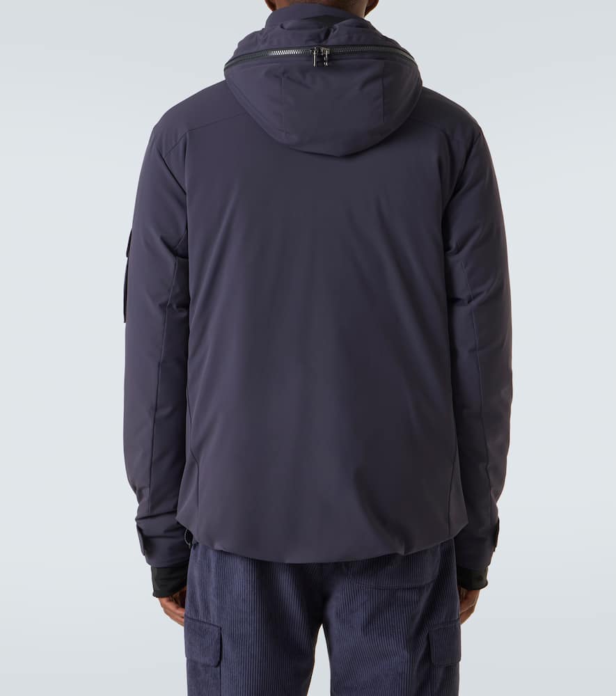 Cobe-D down-paneled ribbed-knit ski jacket