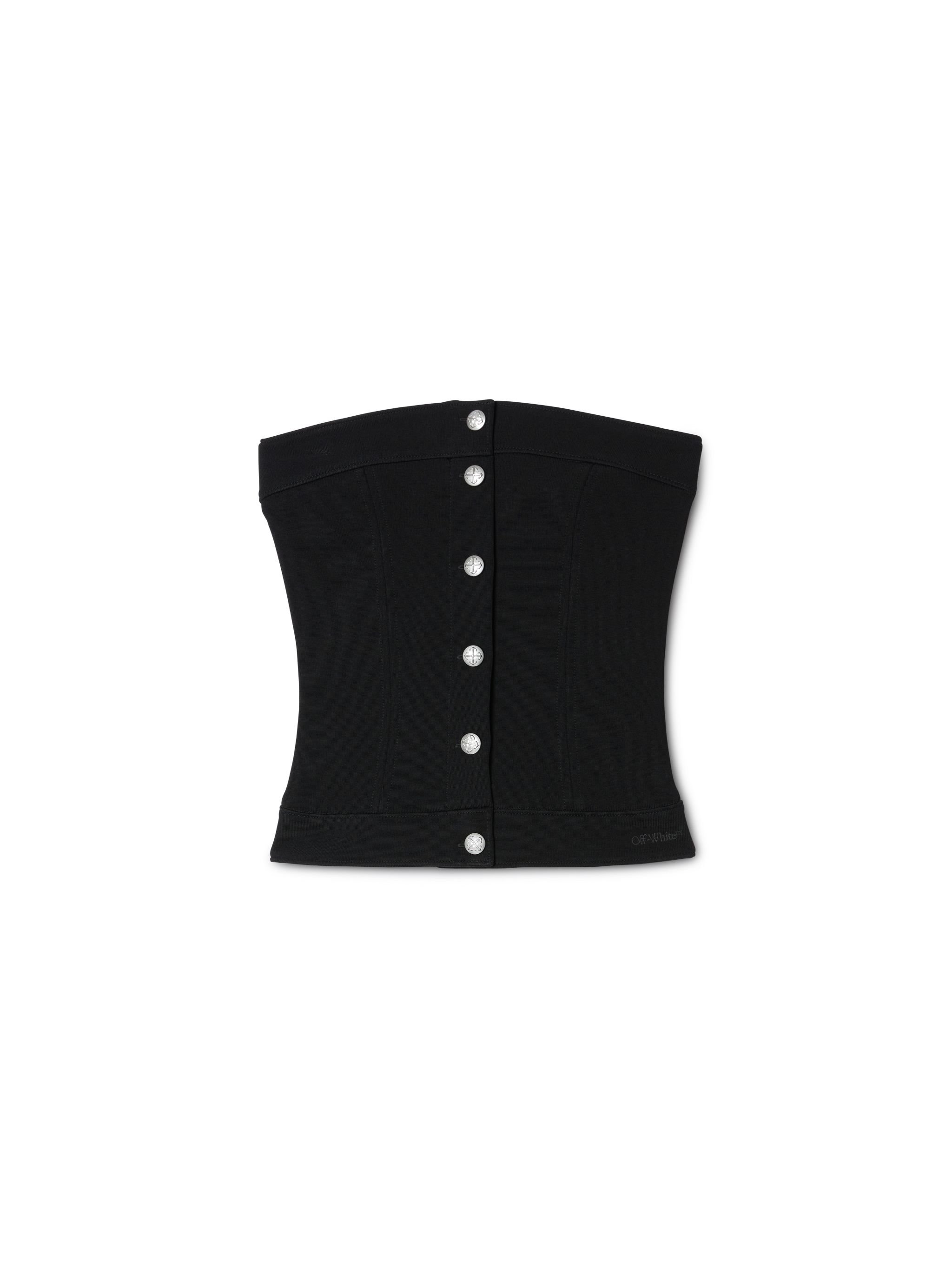 Black Jersey Corset Top - Female T