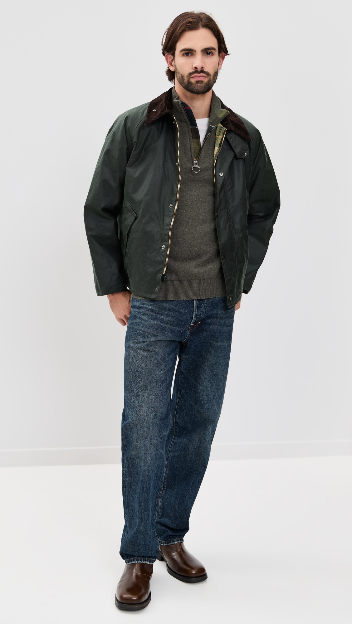 OS Transport Wax Jacket Sage