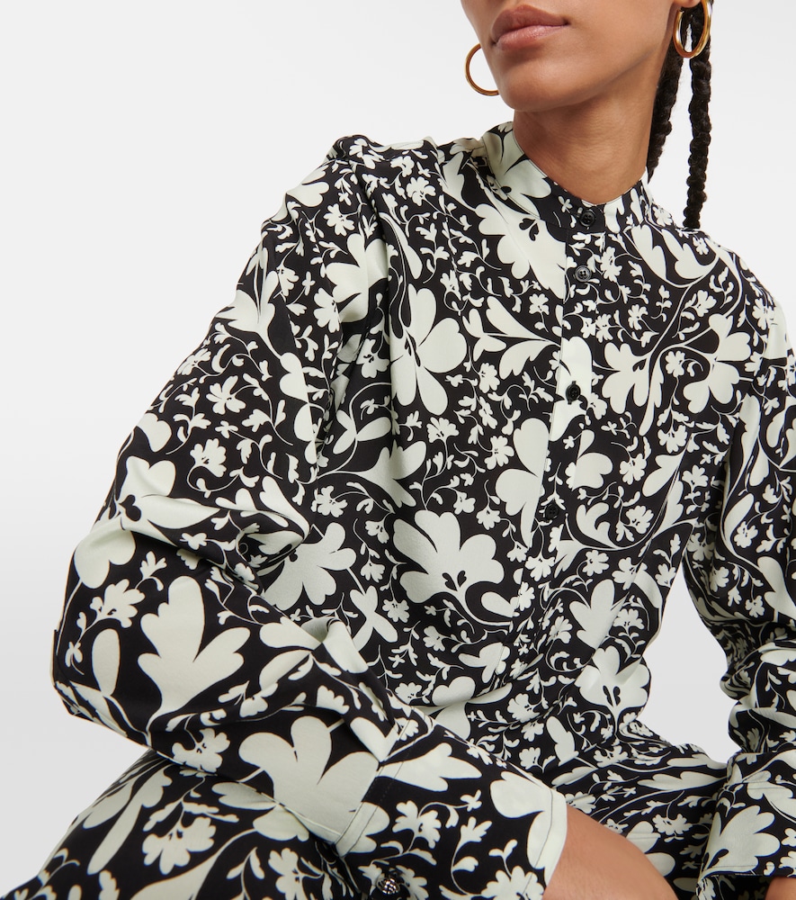 Printed silk shirt