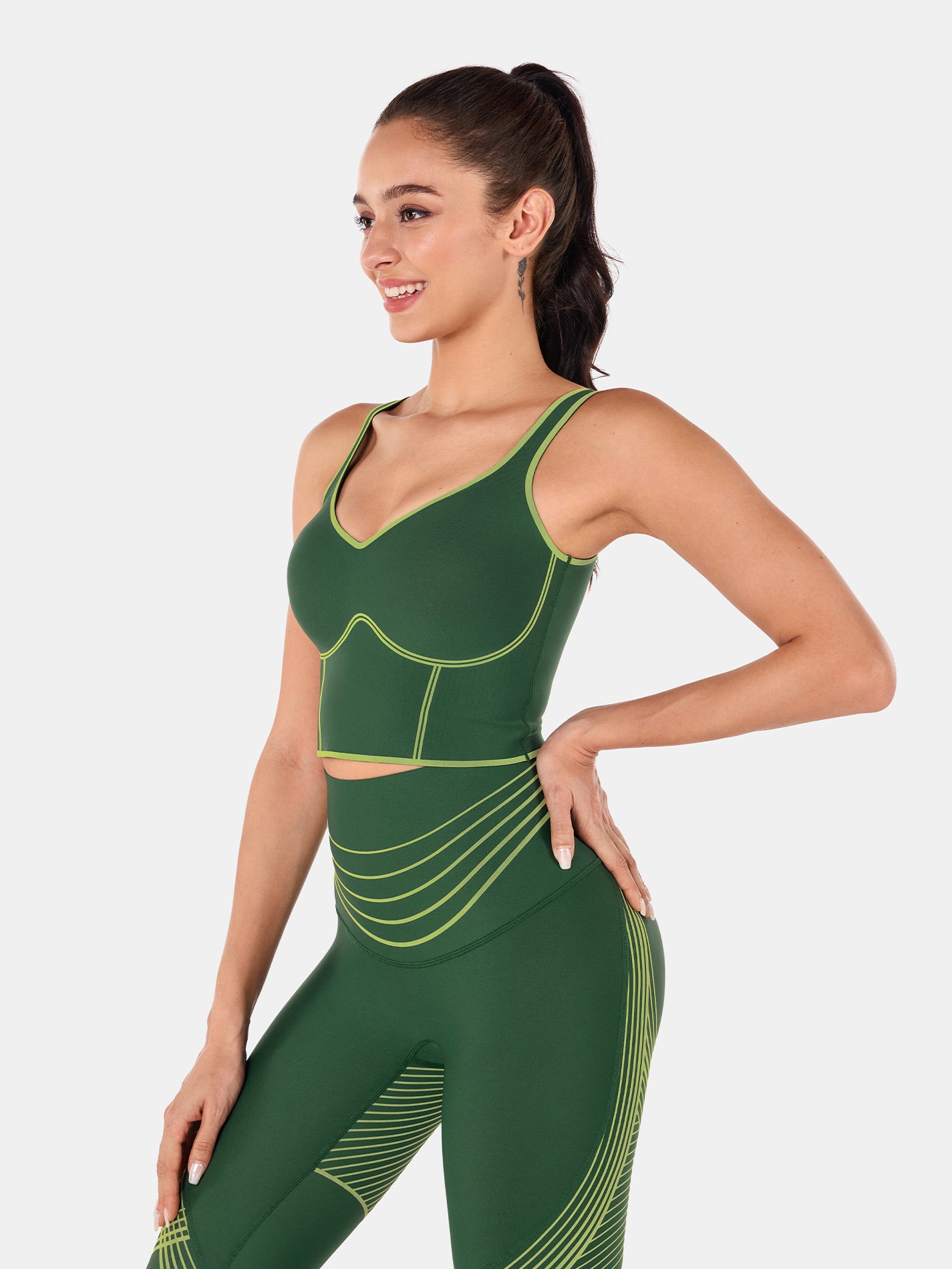 Body Sculpt Bra Tank - Eden Green/Spring Mo