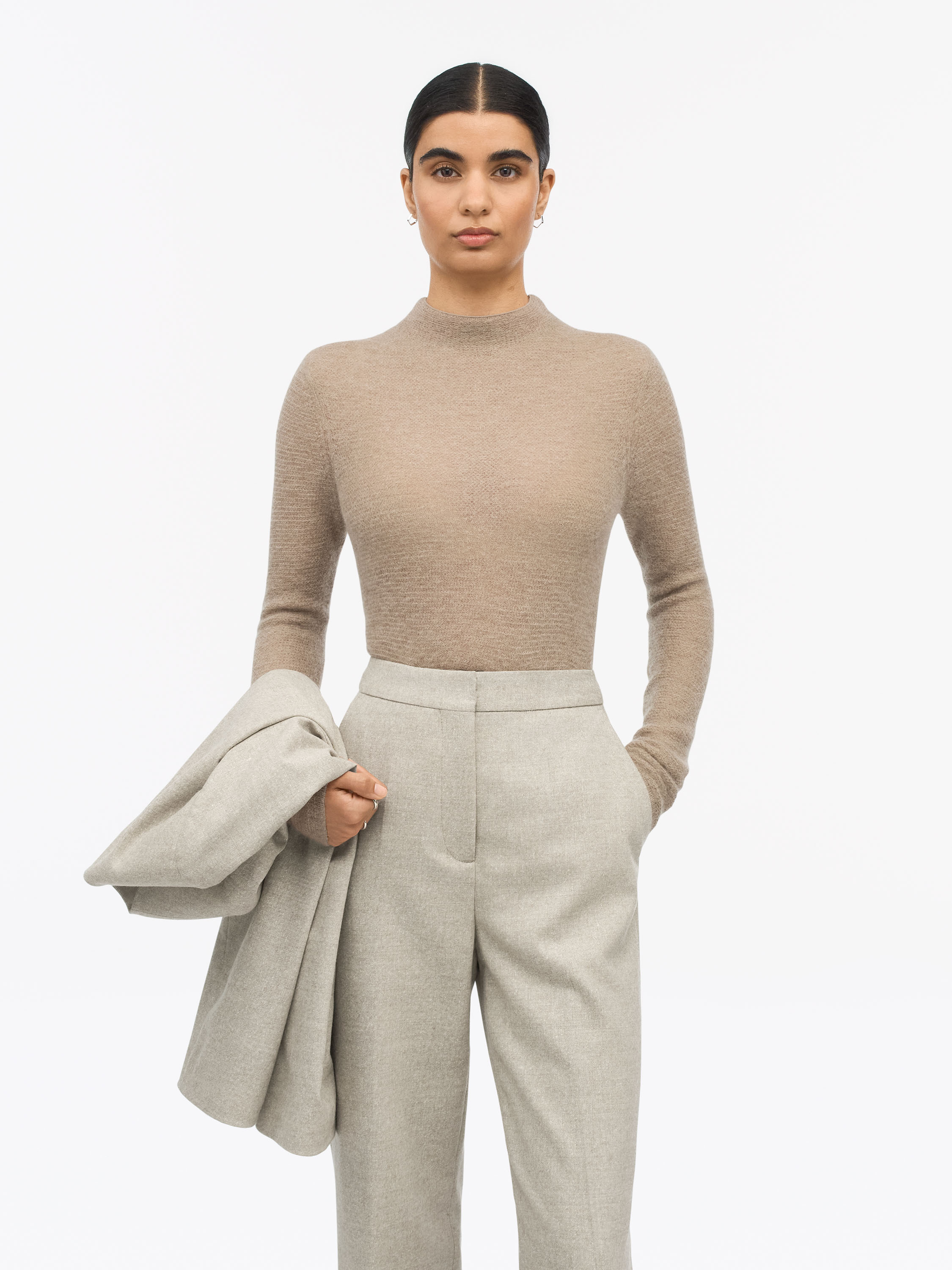 Tiger of Sweden Pullover aus Mohairmischung, Potato Farbe, Größe L für Frauen