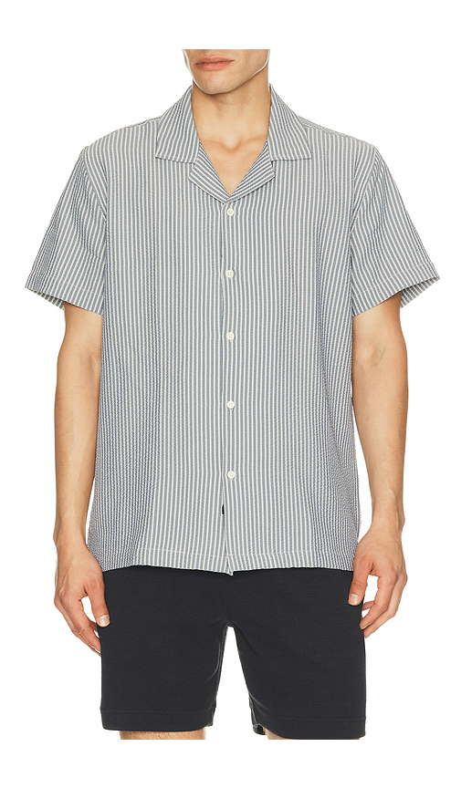 Rails Amalfi Camp Collared Shirt in Navy. L. Also in M, S, XL/1X