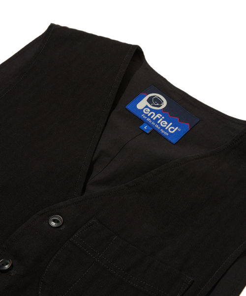 Faded HBT Work Vest Black_FS1WV21U