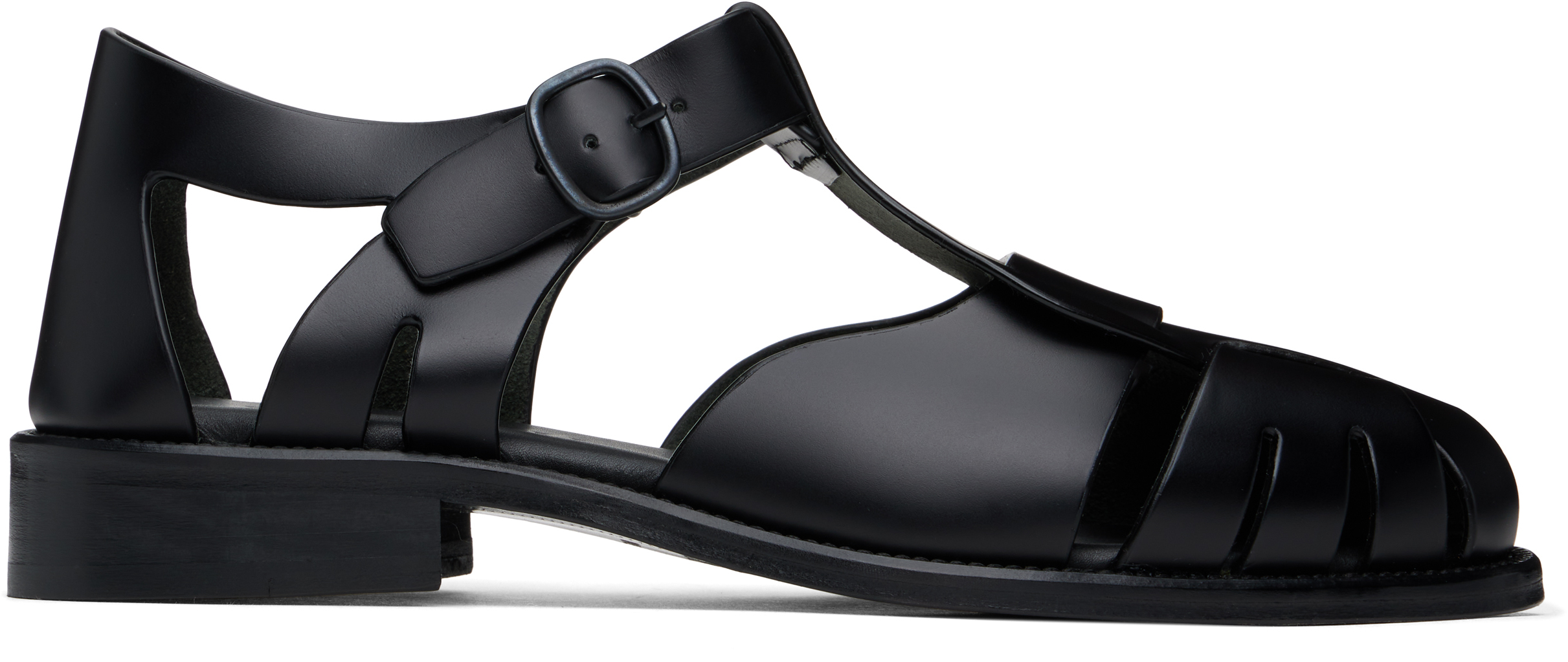 HEREU Black Pesca Sandals