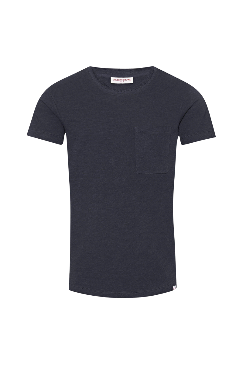Garment-Dyed Cotton T-Shirt — Brown