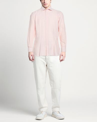 Man Shirt Apricot Size 17 Cotton