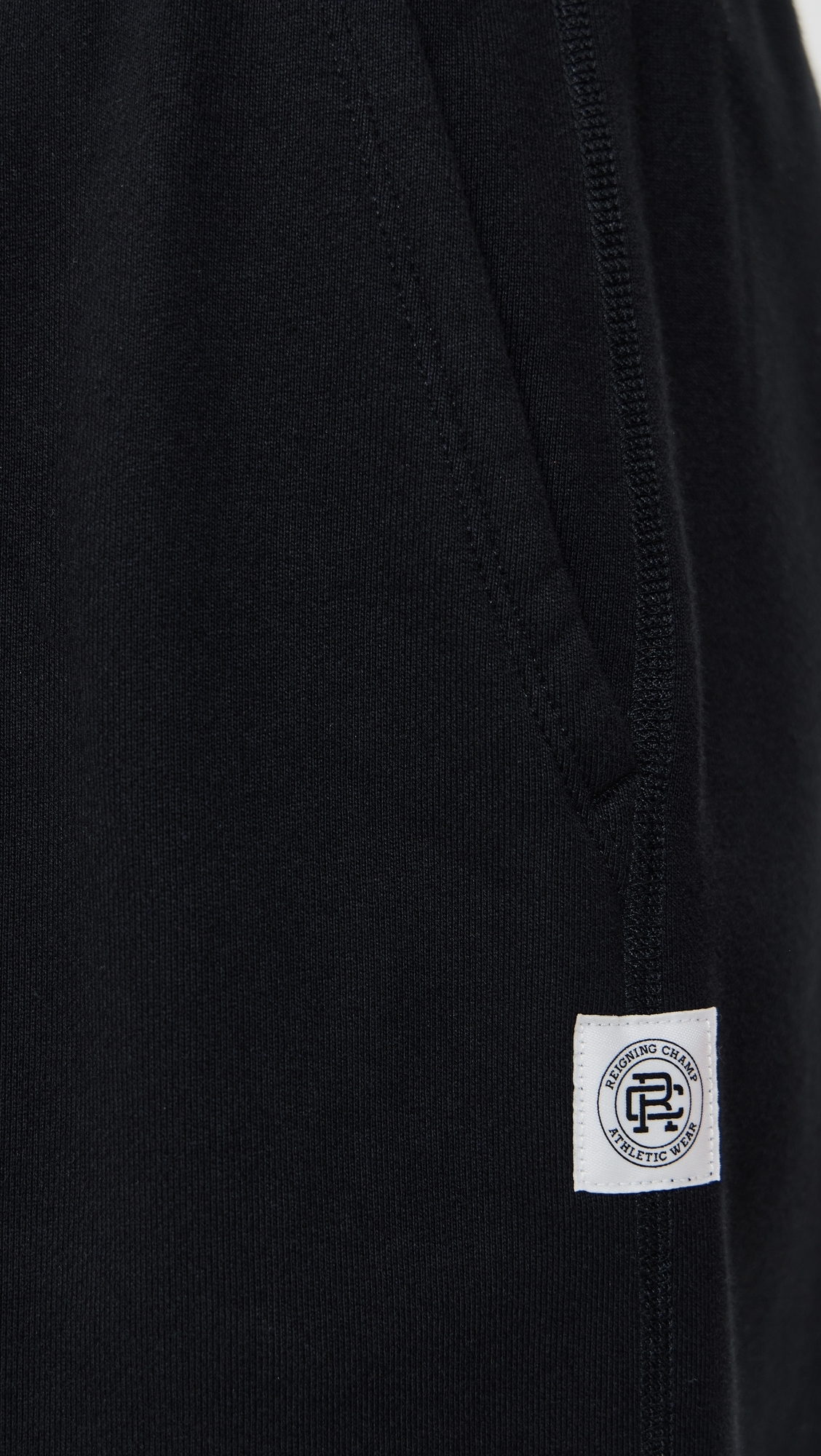 Reigning Champ Mid-Weight Terry Cuffed Relaxed Sweatpants Black