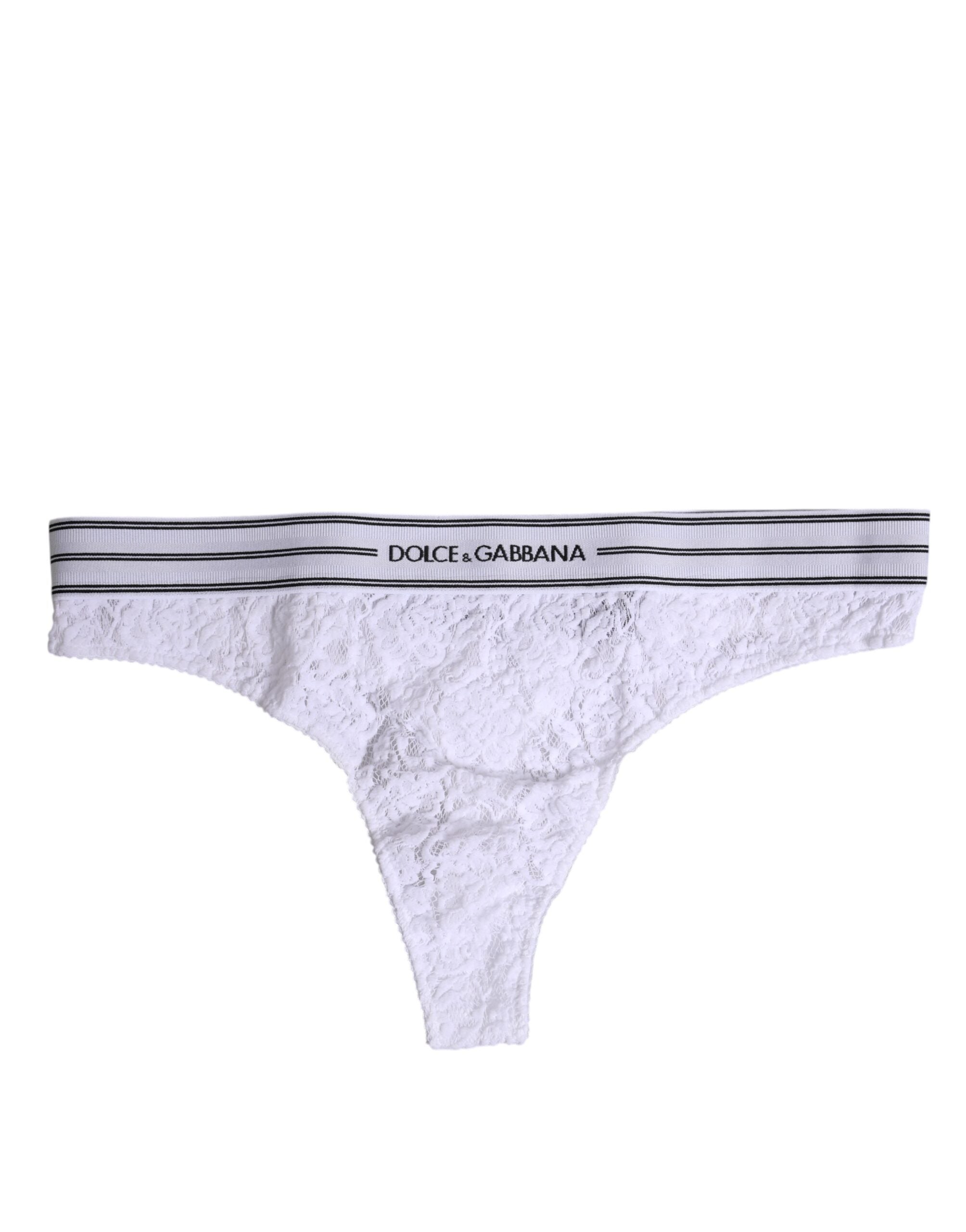 White Nylon Floral Lace Bottom Panty Underwear Clothing