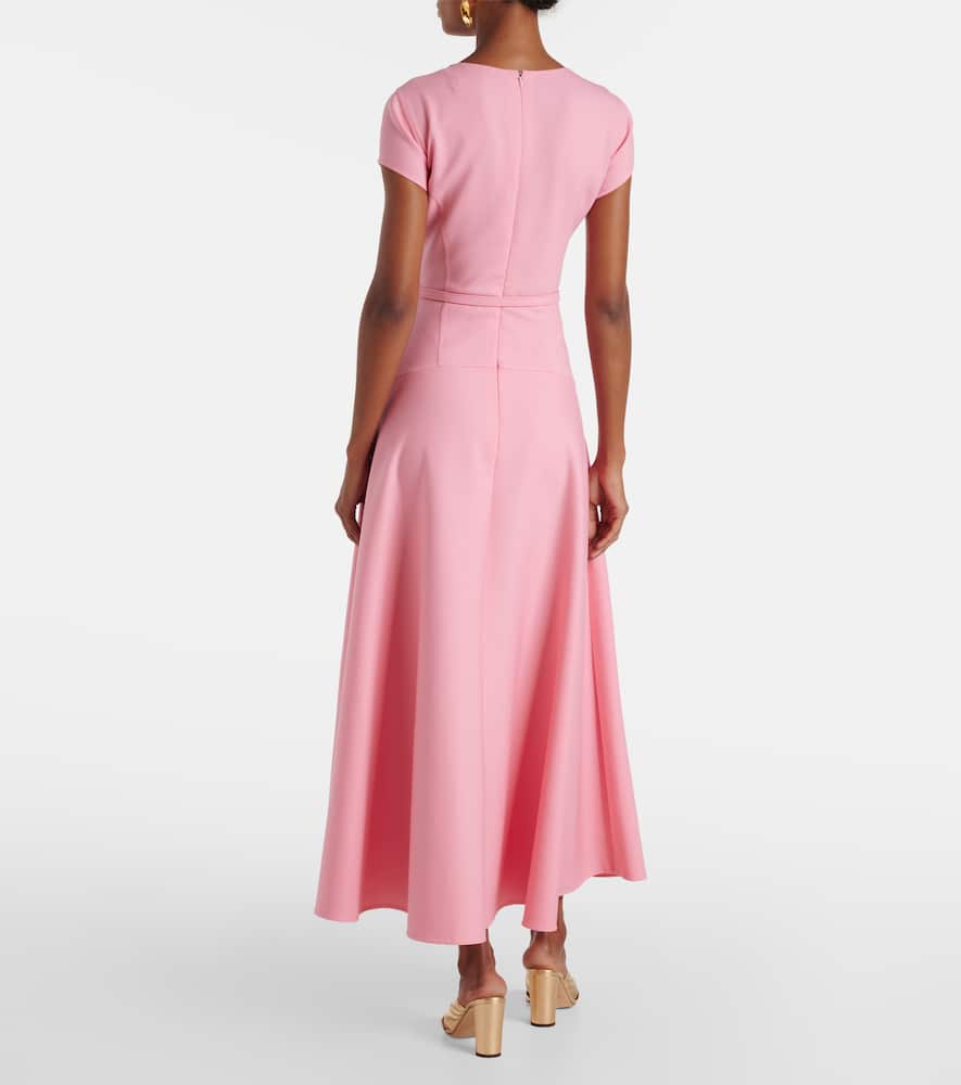 Wool-blend midi dress