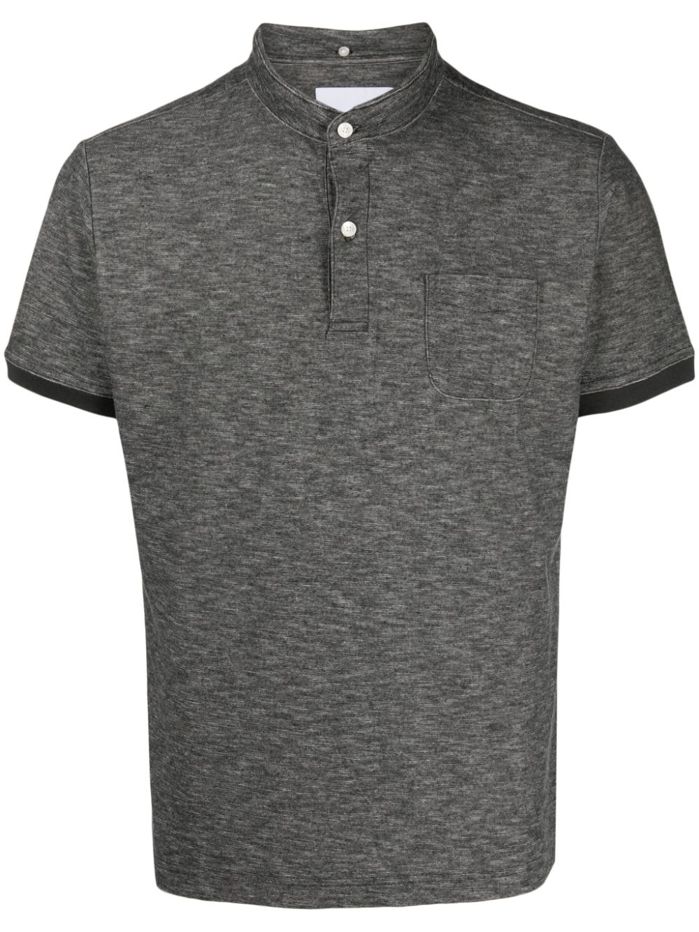 The Felix mélange-effect polo shirt - Grey