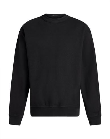 Man Sweatshirt Black Size S Cotton, Polyester, Elastane
